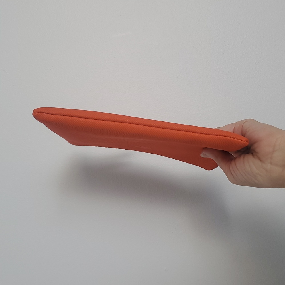 Lacoste Travel Toiletry Cosmetic Makeup Orange Clutch Bag - Picture 8 of 10